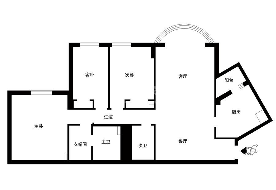 怡景园128平米美式风格设计方案