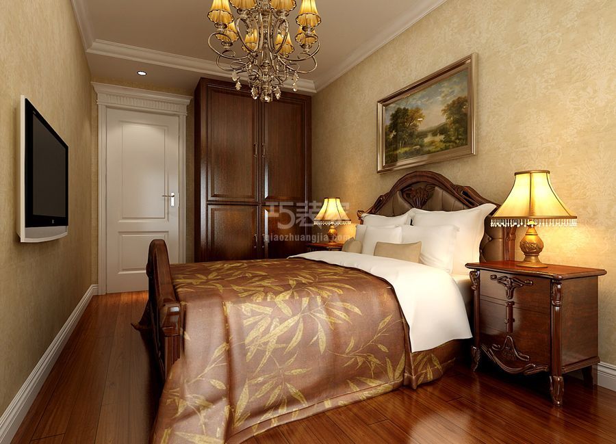 客卧-怡景园128平米美式风格设计方案
