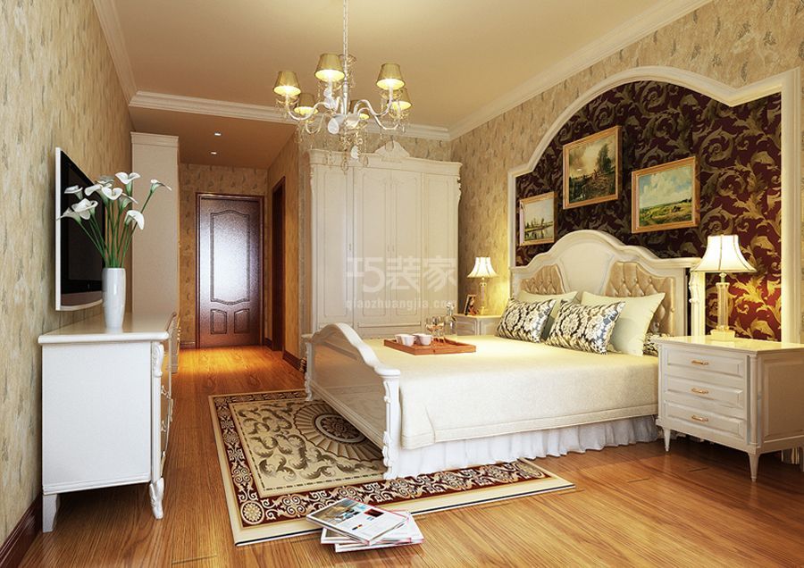 主卧-玉泉新城120平米欧式风格设计方案