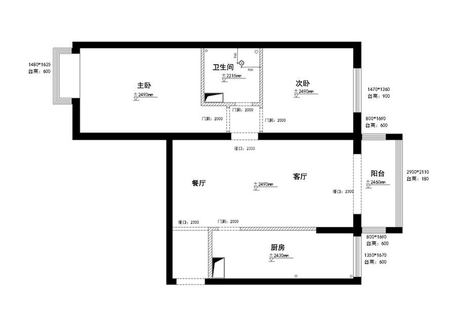 豆瓣胡同68平米欧式风格设计方案