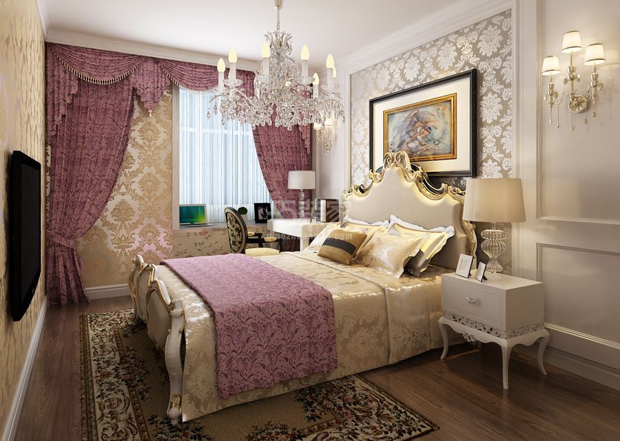 主卧-豆瓣胡同68平米欧式风格设计方案