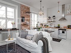 华冠丽景80平欧式风格设计方案