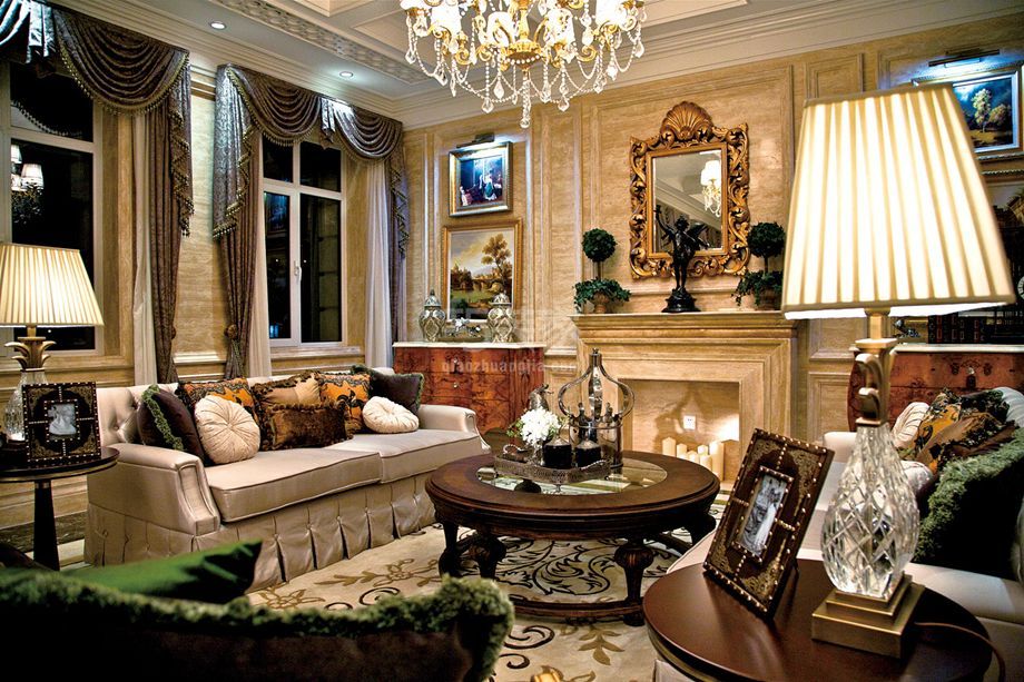 -瑞丽江畔丽水园178平欧式风格设计案例