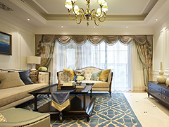 怡海花园110平欧美风格设计方案