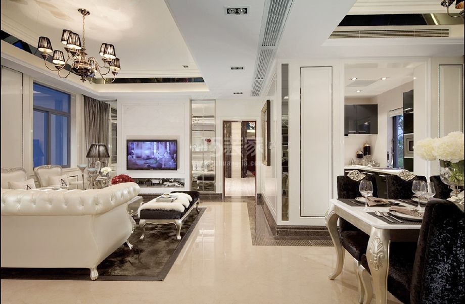 西三环丽泽景园100平欧式风格设计案例