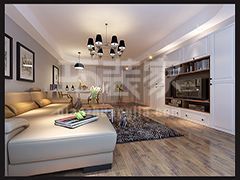 洋桥西里86平现代简约风格设计方案