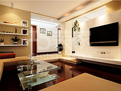 定福庄福怡苑小区90平田园风格设计方案