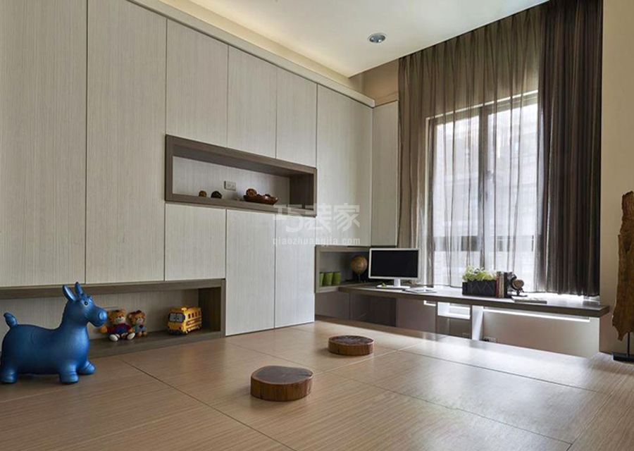 卧室地台-丰泽家园38平米田园风格设计方案