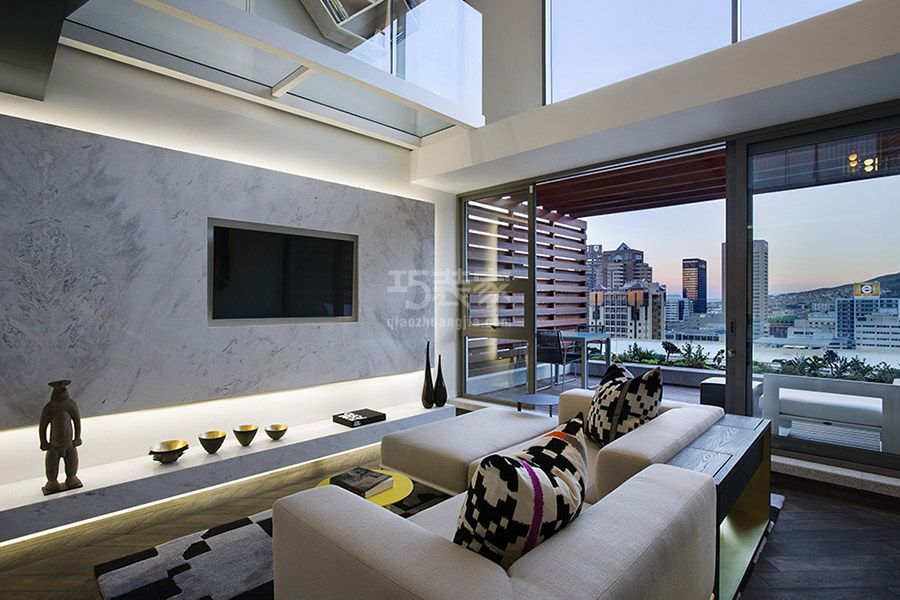 -现代珠江摩尔105平米现代简约风格设计方案