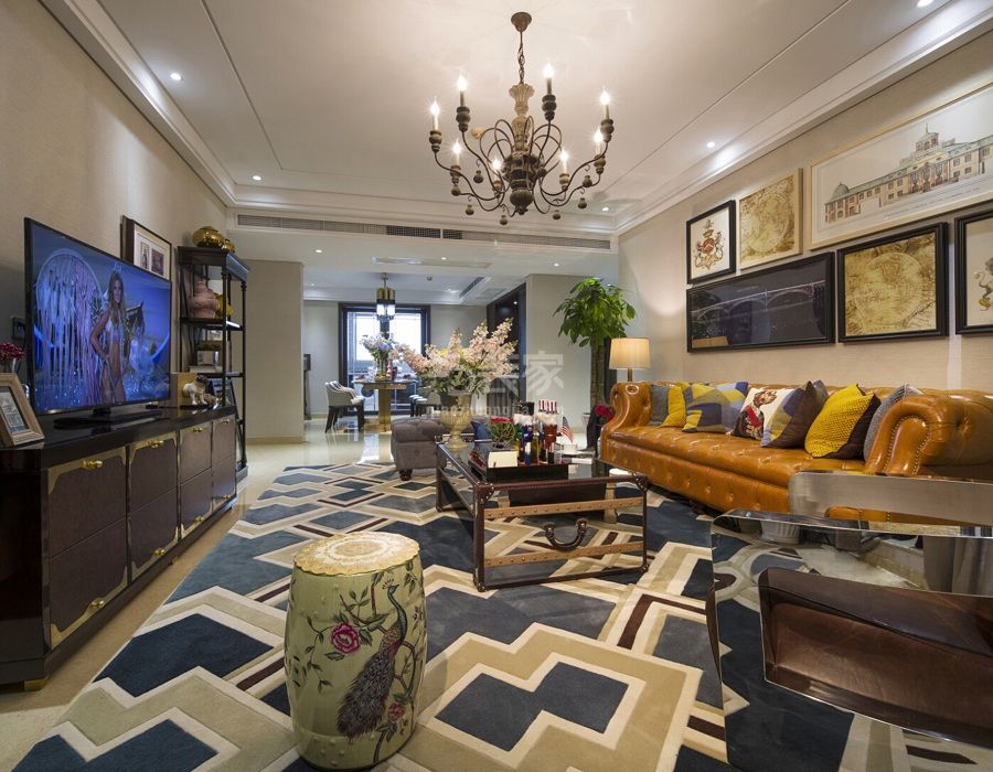 中信城100平米美式风格设计案例