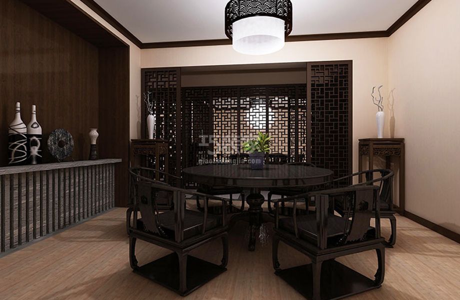 -顶秀欣园120平古典中式设计方案