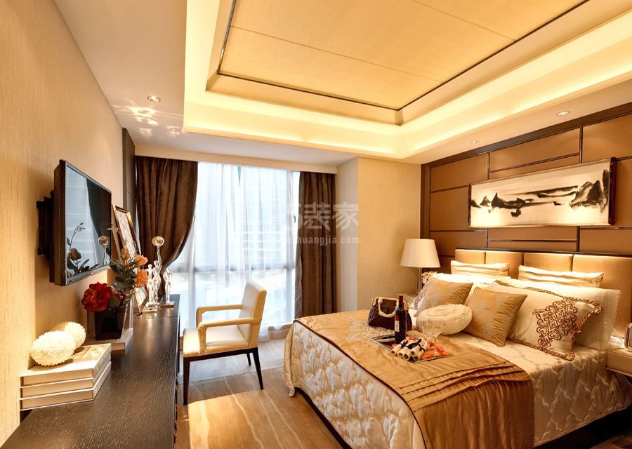 卧室-天鹅湾130平米现代风格设计方案