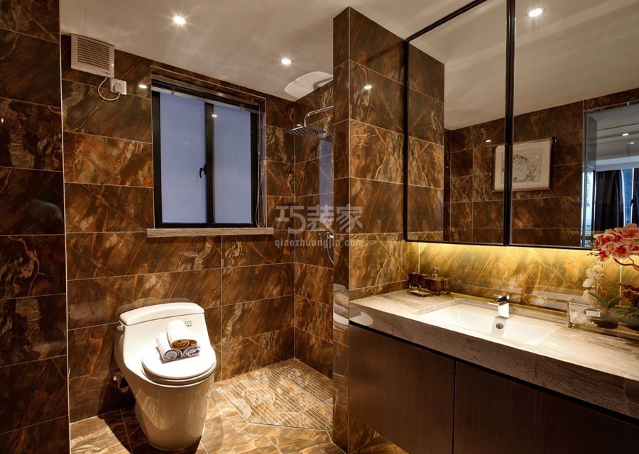 卫生间-天鹅湾130平米现代风格设计方案