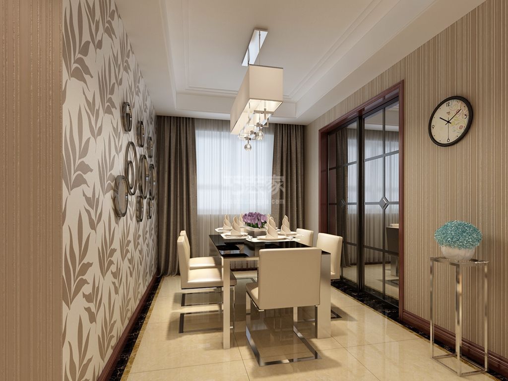 中信城124平米现代风格设计方案