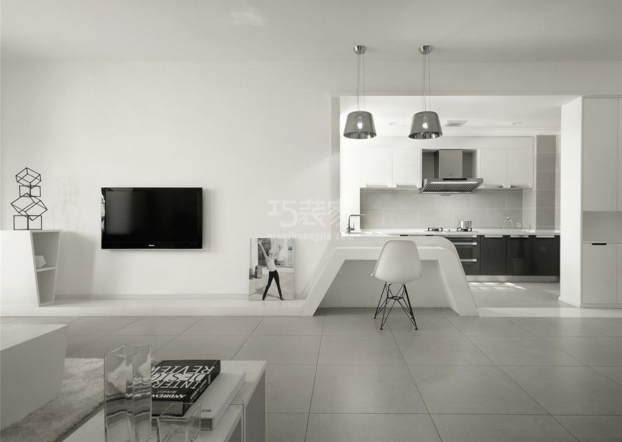 皓宇公寓80平米现代风格设计案例