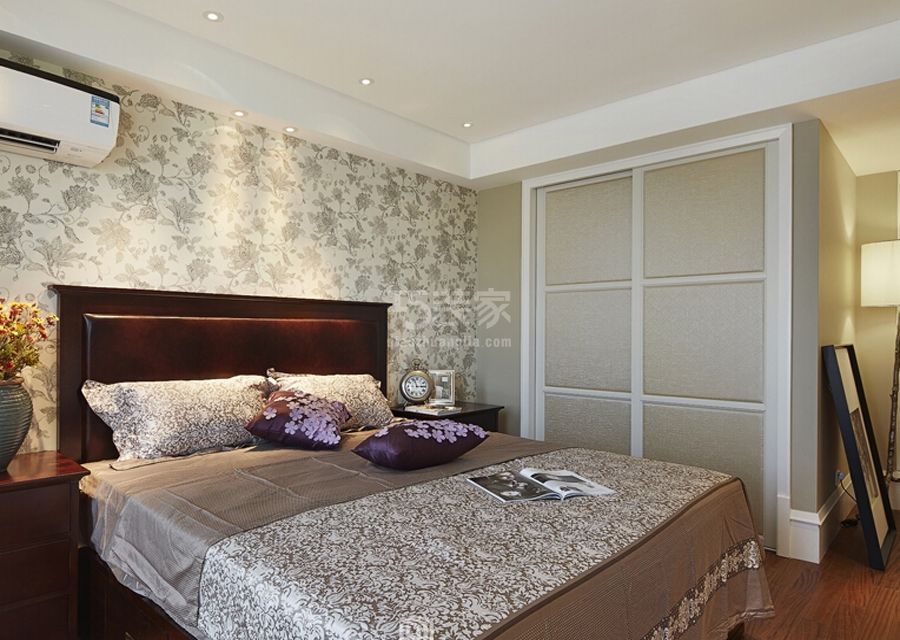 卧室2-金茂府148平米美式风格设计方案