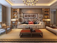 木樨园108平新中式风格设计方案