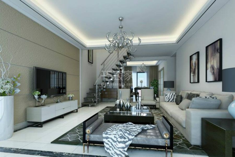 北京 印象115平米简约风格设计方案