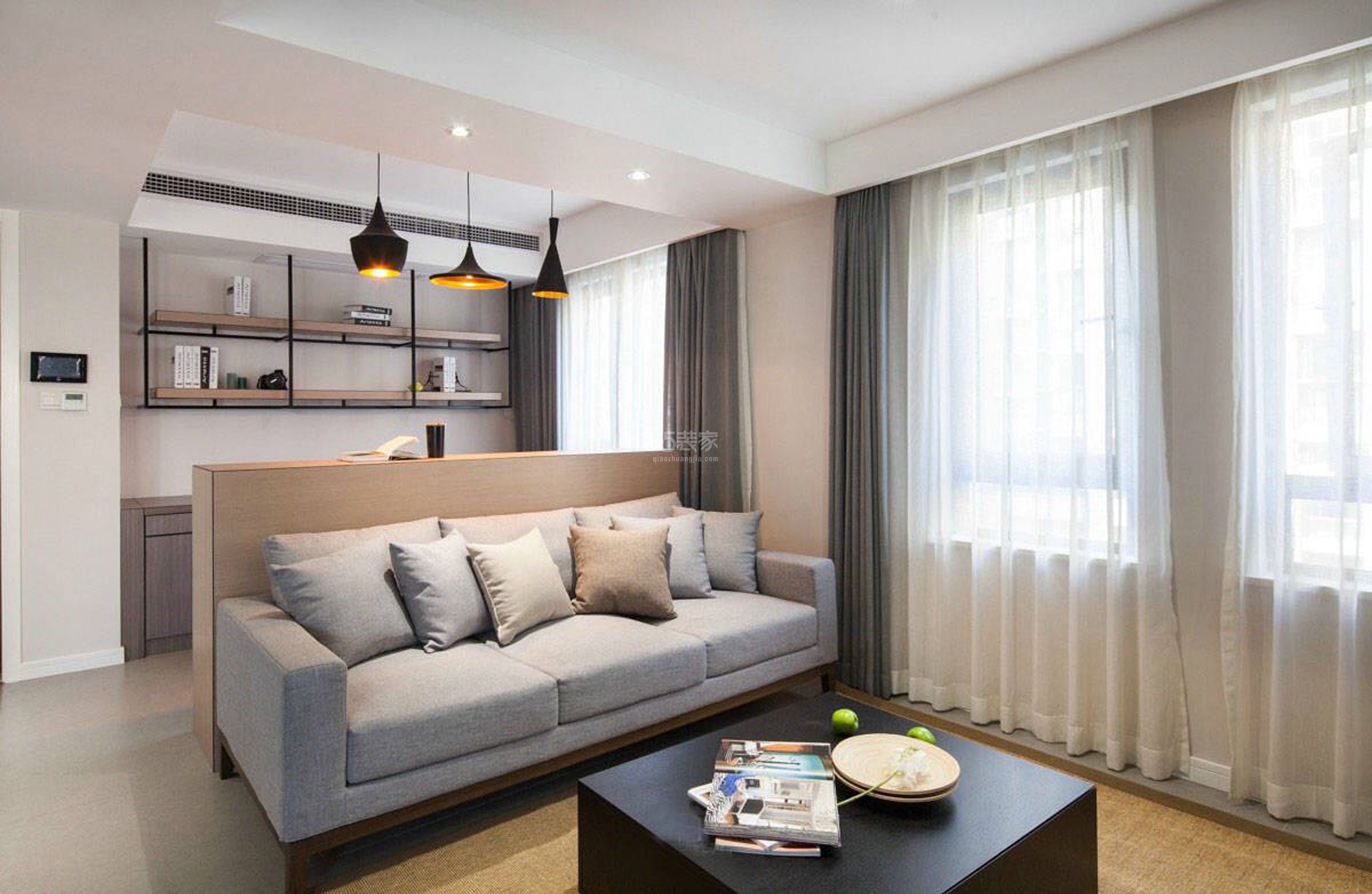 中东路400号院90平米现代风格设计方案