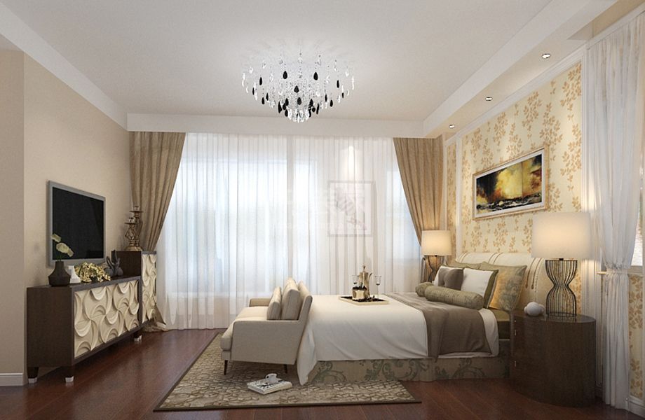 - 奥林PAPK国际公寓200平米现代风格设计方案