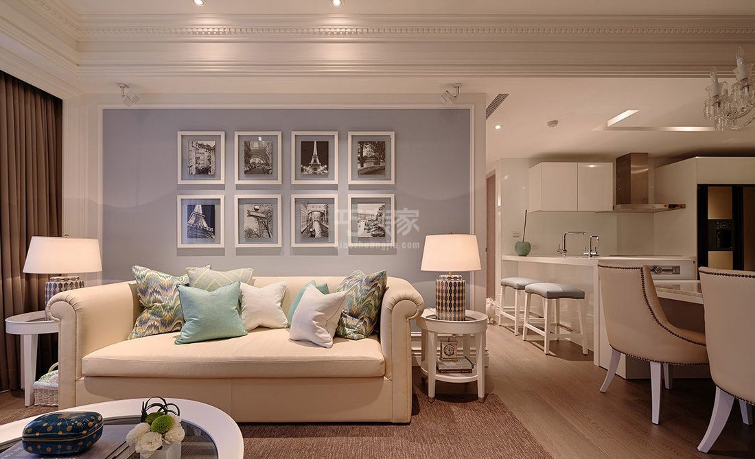 万芳园90P欧式风格设计案例