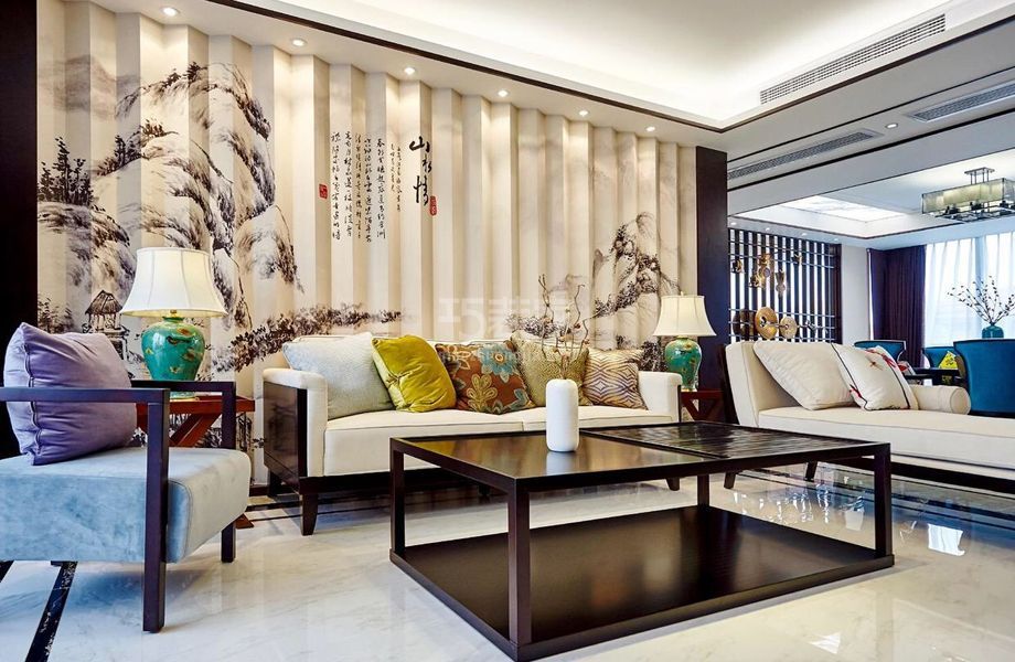 -通州加华印象198平新中式风格设计方案