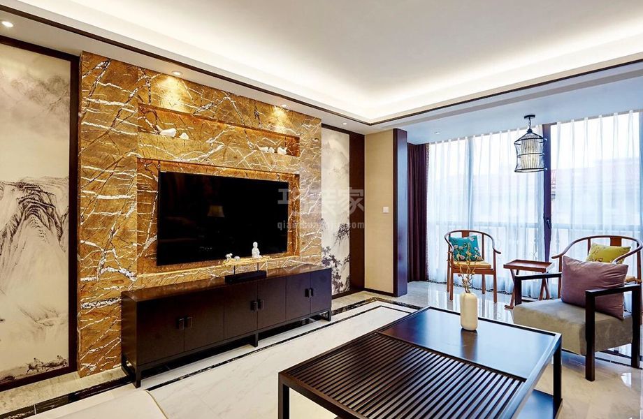 -通州加华印象198平新中式风格设计方案