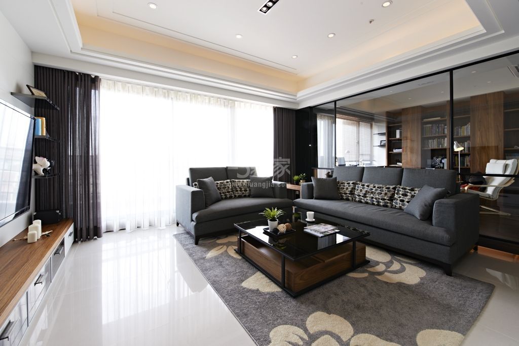 万润风景68平现代简约风格设计方案