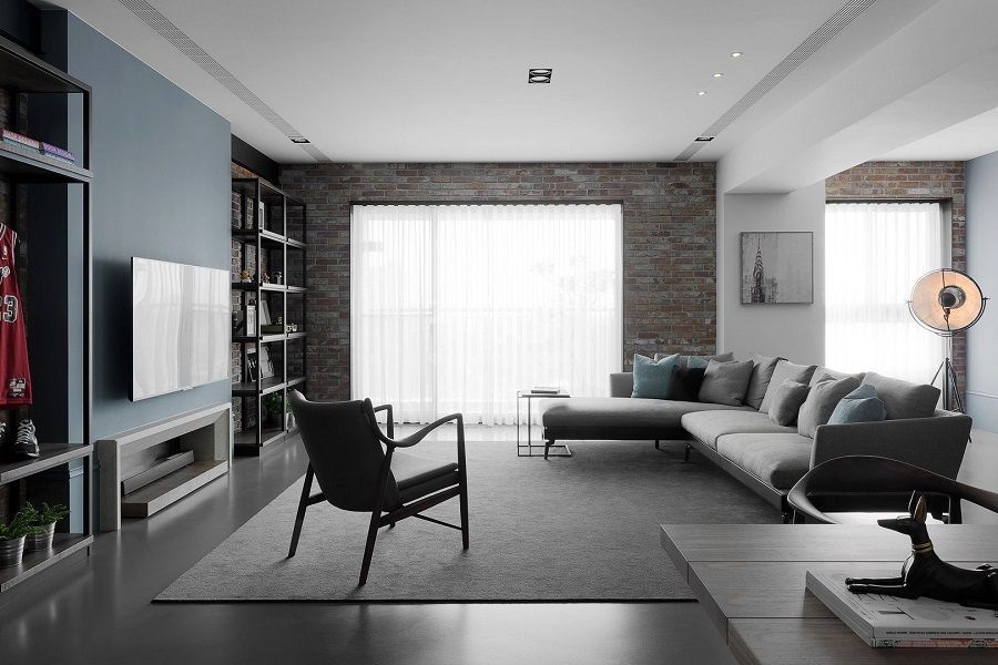 客厅-北京市丰台区方群公寓155㎡，北欧风格设计方案