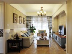 枣园南里100平美式风格设计方案