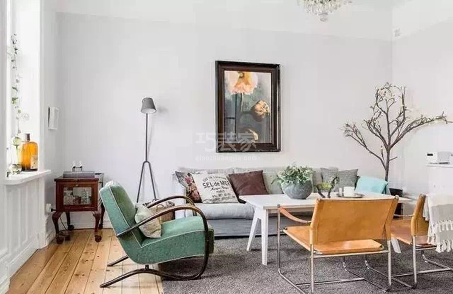 -右安门万博苑100平北欧风格设计方案