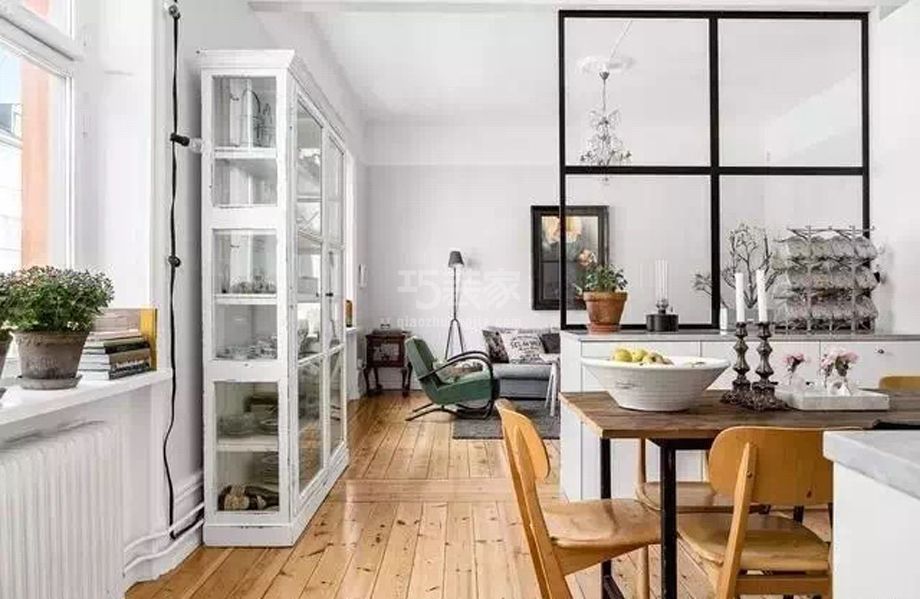 -右安门万博苑100平北欧风格设计方案