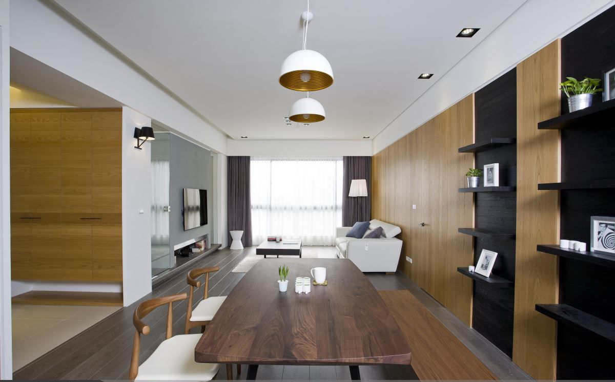 客厅-正黄旗东区85㎡简约设计风格方案