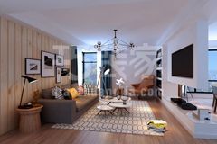 远洋山水140平米现代简约风格设计方案