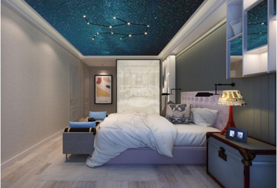 -百万庄家园110平混搭风格设计方案