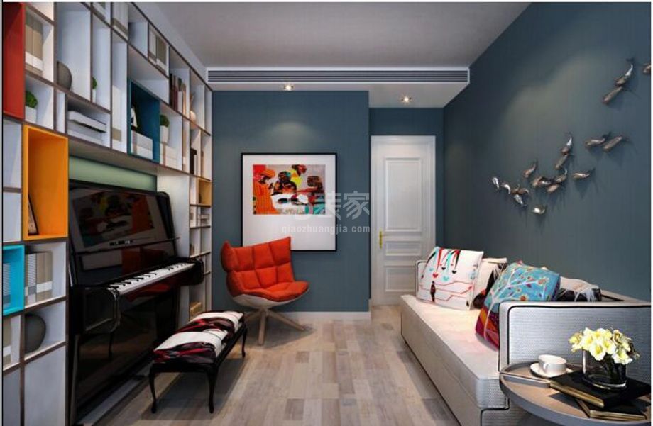 -百万庄家园110平混搭风格设计方案