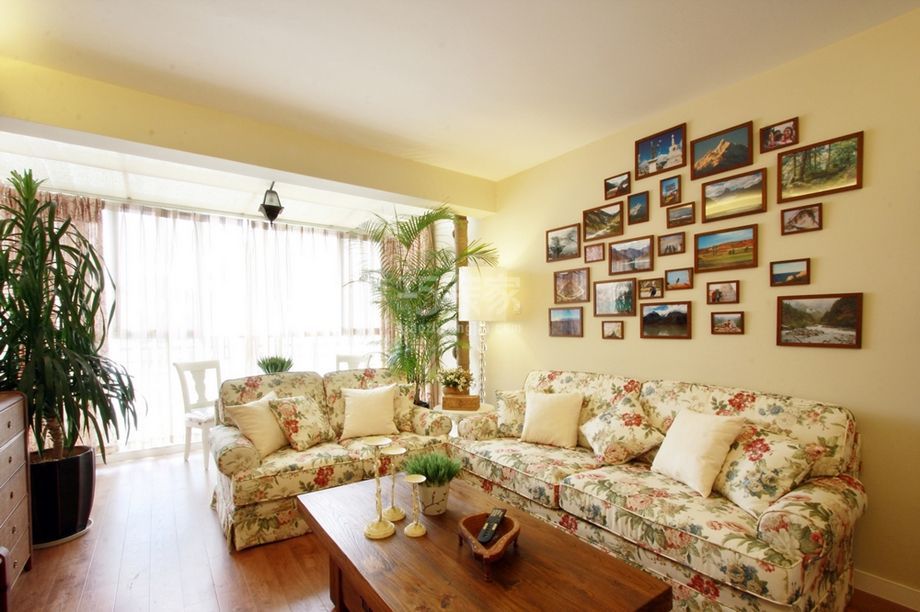 建欣苑2里98平田园风格设计案例