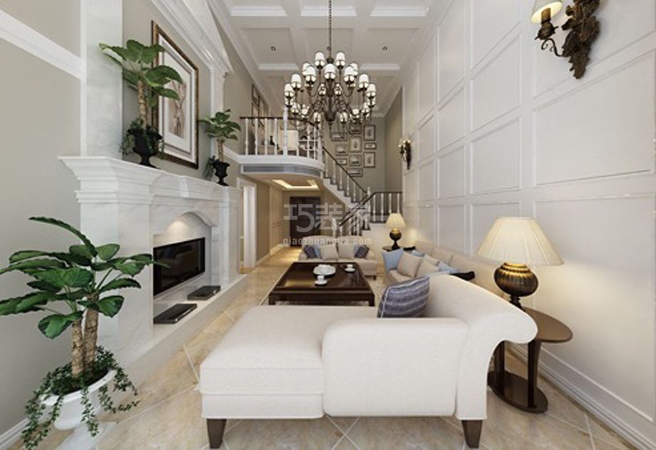 -天鹅湾150平欧式风格设计方案