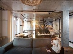 海军大院180平工业风格设计方案