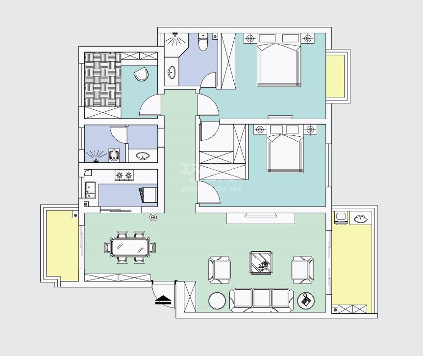新城阳光70米现代简约设计方案