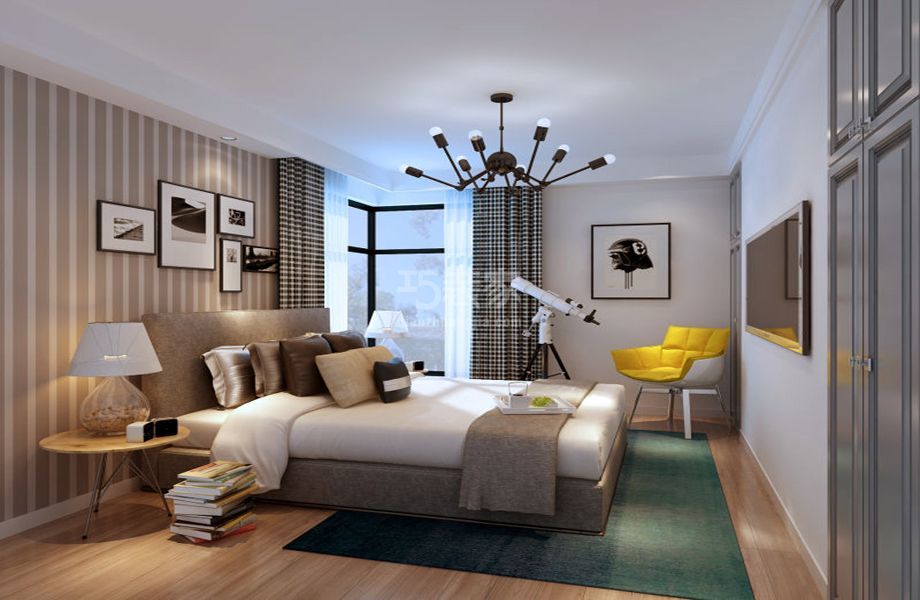 -远洋山水140平米现代简约风格设计方案