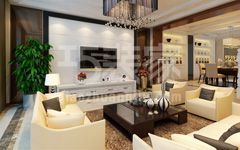 领秀·翡翠山270平米欧式风格设计方案