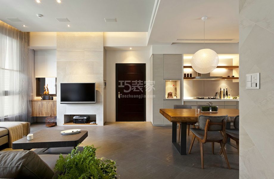 -茶马街第三区观邸145平米现代简约北欧混搭风格