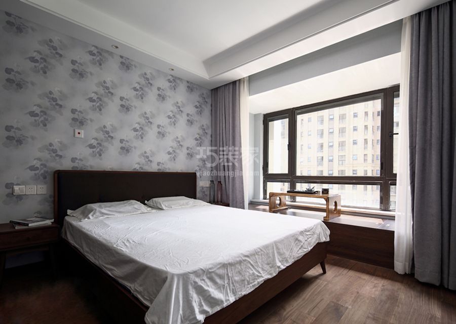 卧室-首城国际132平米新中式风格设计方案