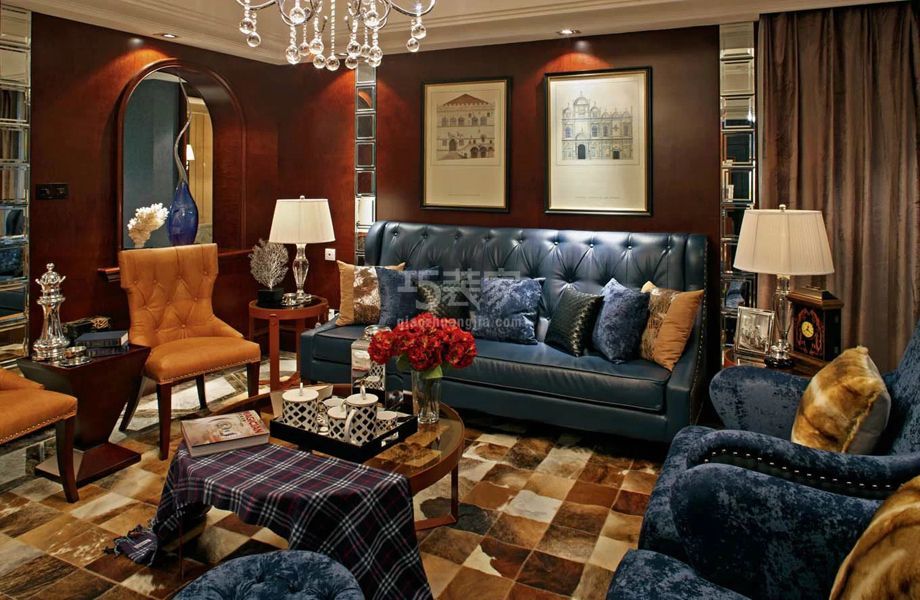 -黄村三合北巷180平法式风格设计方案