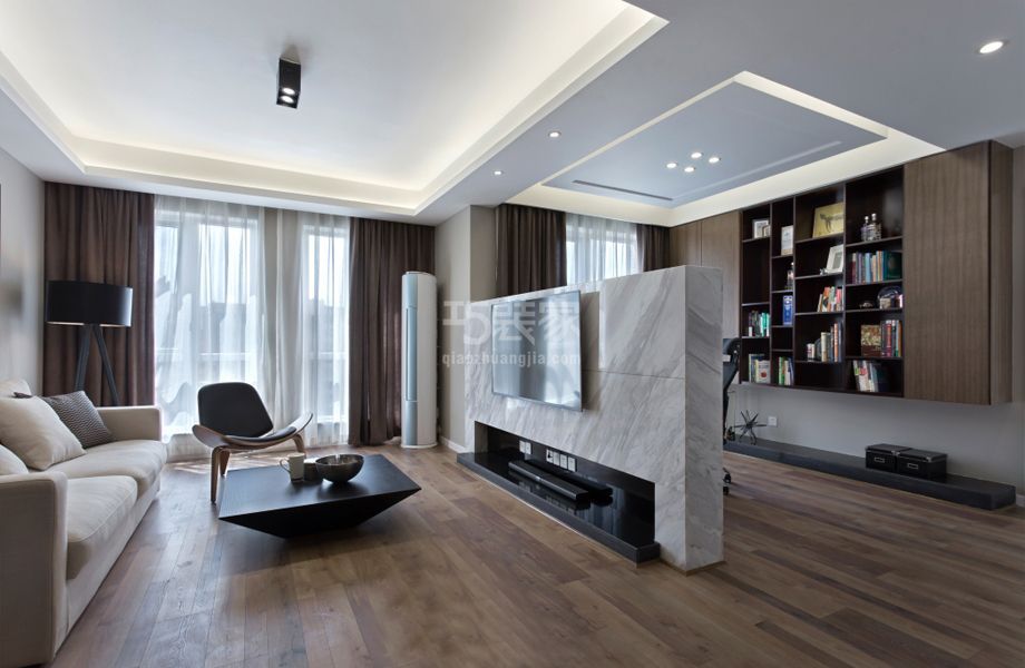 客厅-今日家园120平米现代简约风格设计方案