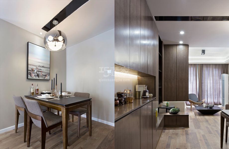 餐厅及门厅-今日家园120平米现代简约风格设计方案