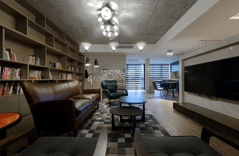 客厅-玉桃园120平米现代简约风格设计方案