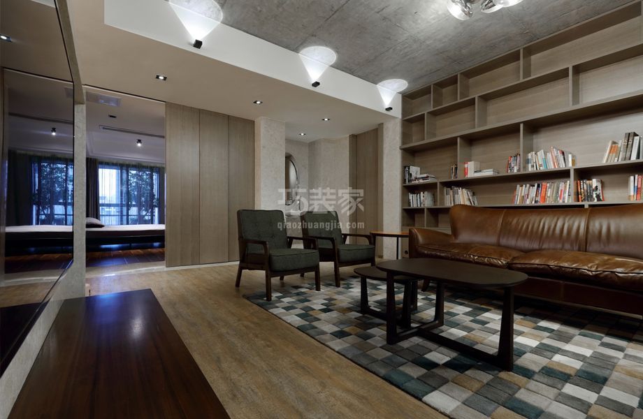 客厅-玉桃园120平米现代简约风格设计方案