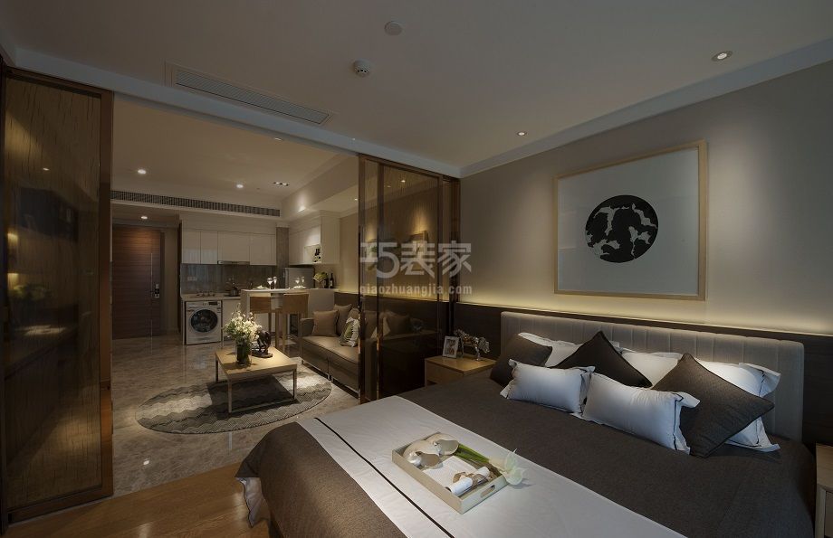 -灵秀山庄旧宫120平简约风格设计方案